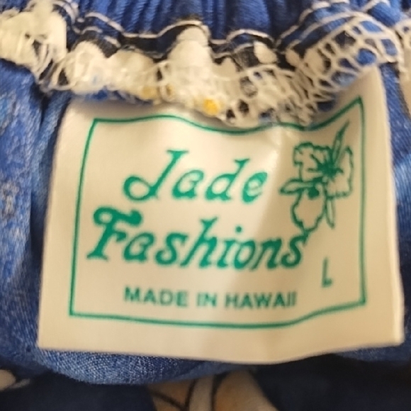 Hawaiian Tropical Floral Tiered Off-or on Shoulder Beachy Sundress Pocket - Picture 7 of 10